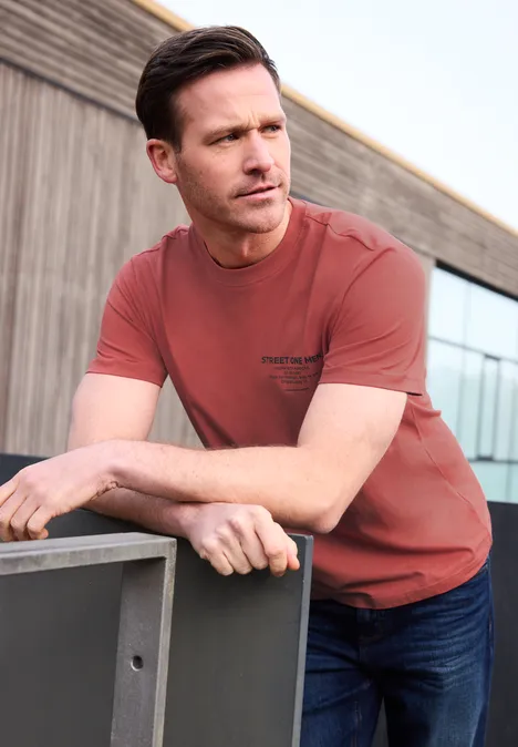 Shirt met logo-opdruk null