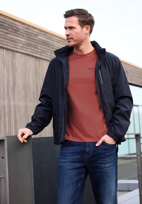 Shirt met logo-opdruk null