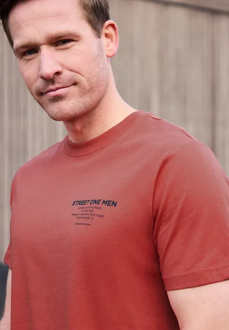 Shirt met logo-opdruk null