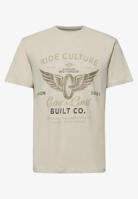 T-Shirt mit Frontprint white sand T-Shirt mit Frontprint white sand