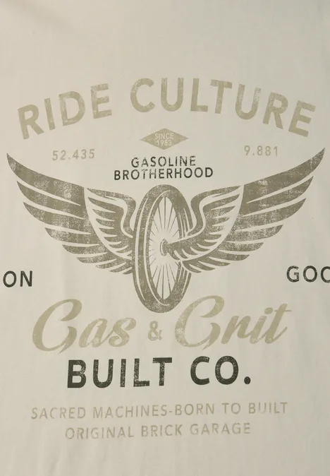 T-Shirt mit Frontprint white sand T-Shirt mit Frontprint white sand