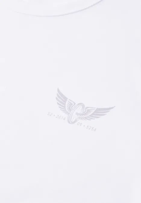 Shirt met kleine print bright white Shirt met kleine print bright white