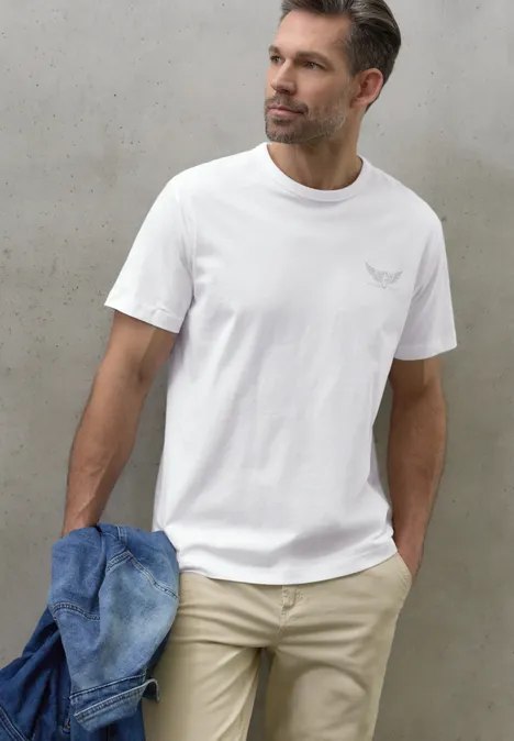 Shirt met kleine print bright white Shirt met kleine print bright white