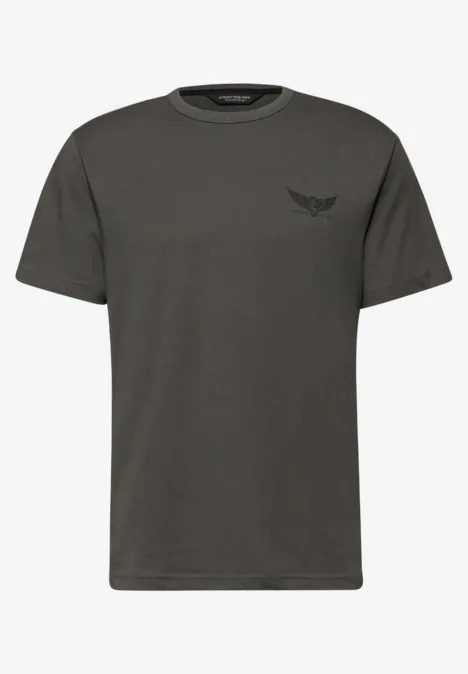 T-shirt avec petit imprimé oil grey