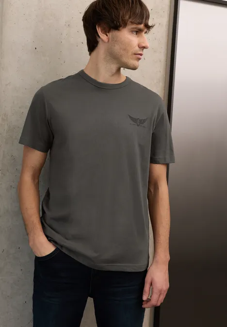 T-shirt avec petit imprimé oil grey