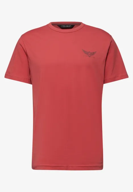 T-shirt avec petit imprimé dull coral