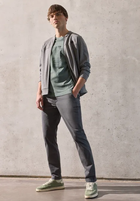 Shirt met print aan de voorkant dusty mint