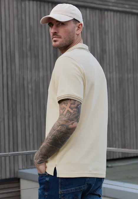 Struktur Poloshirt white sand Struktur Poloshirt white sand