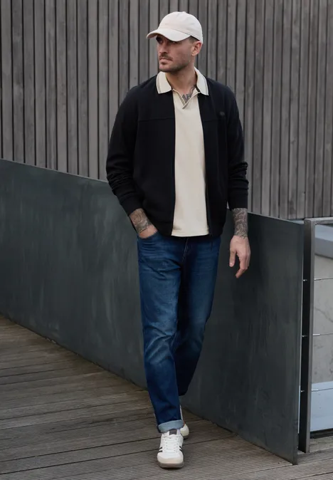 Struktur Poloshirt white sand Struktur Poloshirt white sand