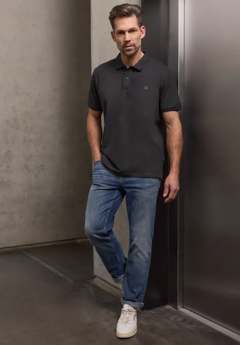 Basic Komfort-Poloshirt basic black Basic Komfort-Poloshirt basic black