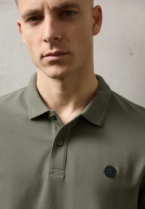 Basis poloshirt rustic green