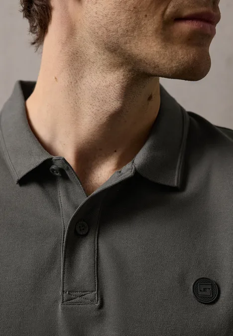 Komfort Stretch Poloshirt oil grey