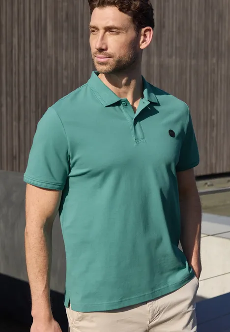 Kurzarm Poloshirt in Stretchqualität caribbean green Kurzarm Poloshirt in Stretchqualität caribbean green