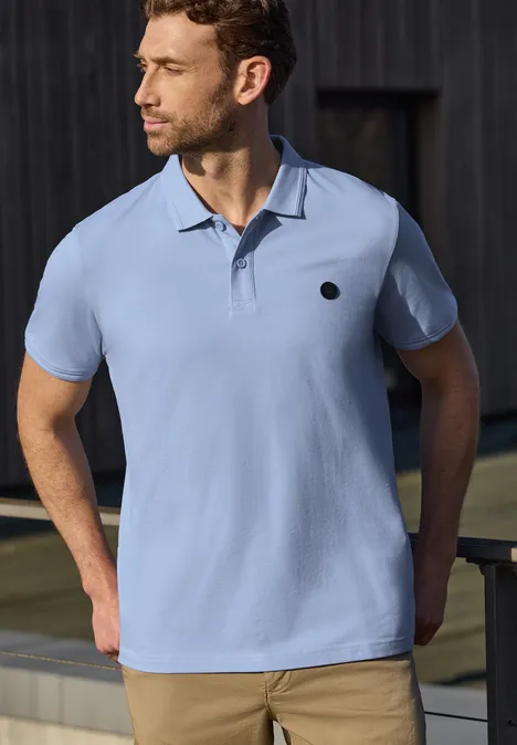 Basis poloshirt beach blue Basis poloshirt beach blue