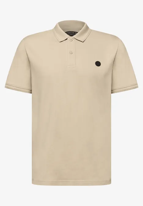 Polo de base raw beige
