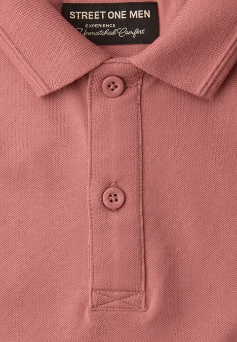 Basic Komfort-Poloshirt sunrise red