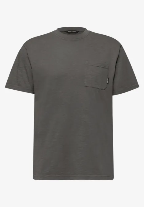 Washed-Look T-Shirt oil grey