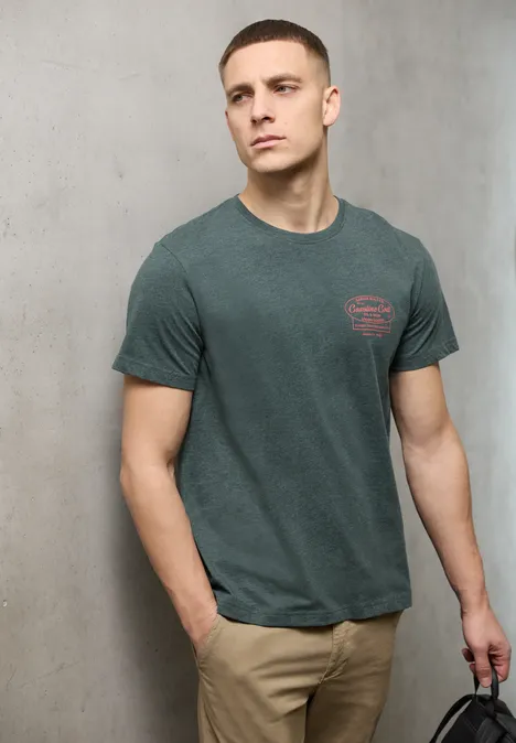 Shirt met borstprint sea green