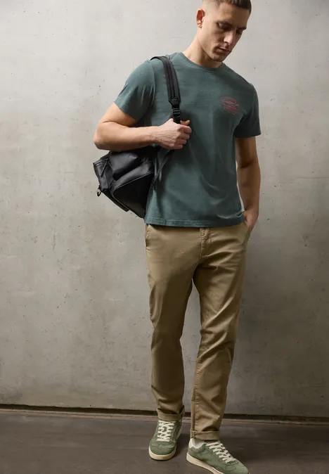 Shirt met borstprint sea green