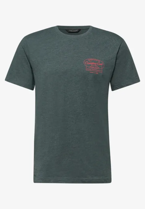 Shirt met borstprint sea green