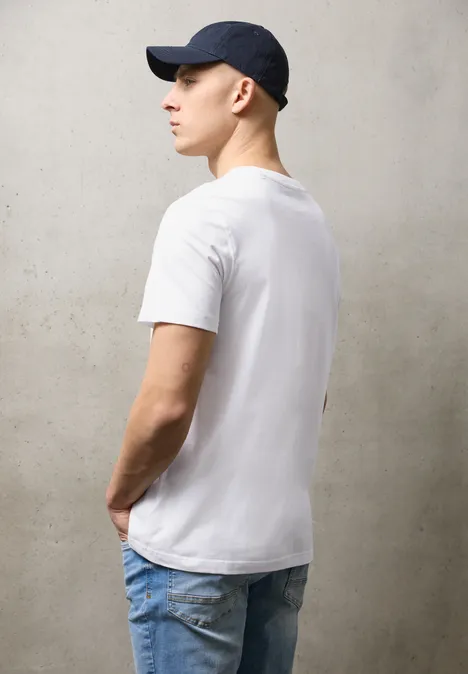 Shirt met print aan de voorkant bright white