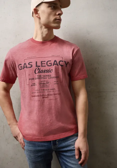 Kledingstuk geverfd Shirt dull coral