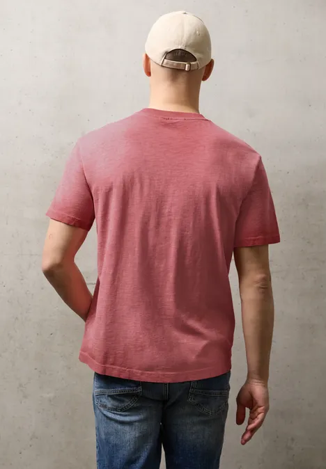 Kledingstuk geverfd Shirt dull coral