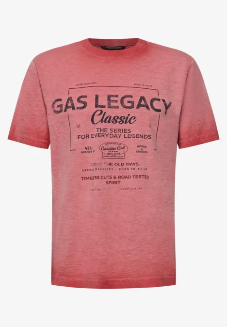 T-shirt Garment Dye dull coral