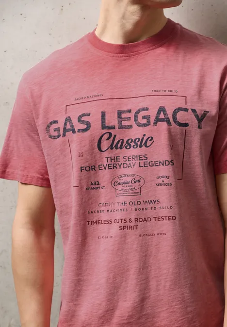 Kledingstuk geverfd Shirt dull coral