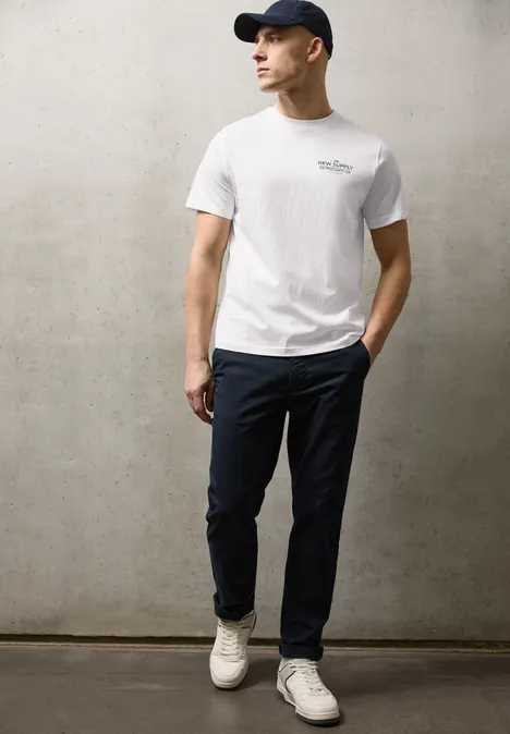 Shirt met rugprint bright white