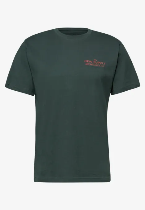 Koszulka z nadrukiem na plecach sea green