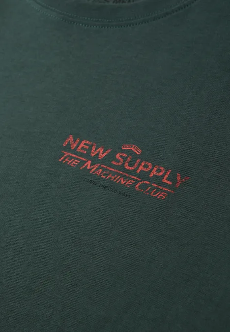 Koszulka z nadrukiem na plecach sea green