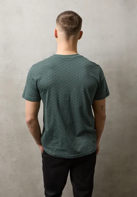 Shirt met print sea green