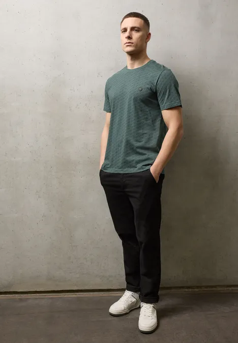 Shirt met print sea green