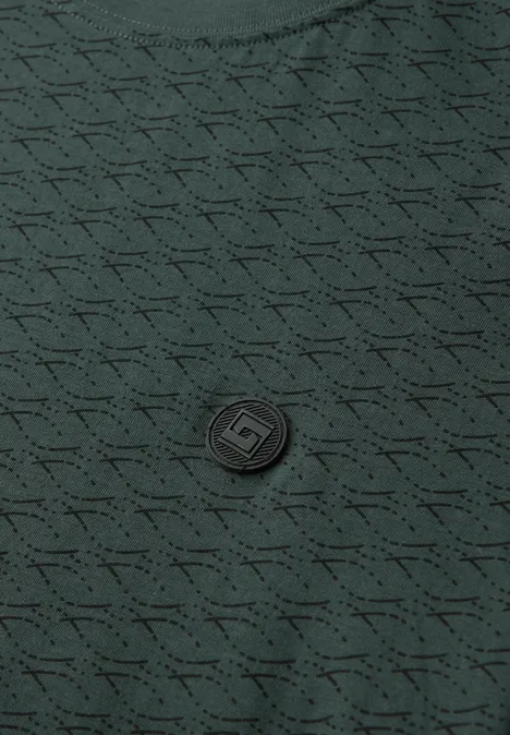 Shirt met print sea green