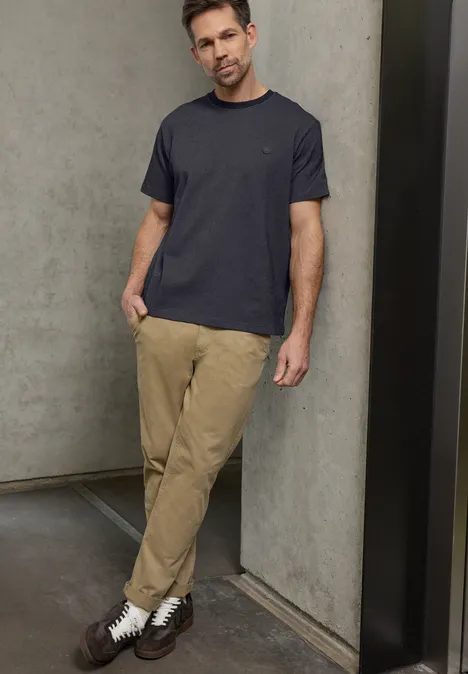 Shirt met textuur dark ink blue