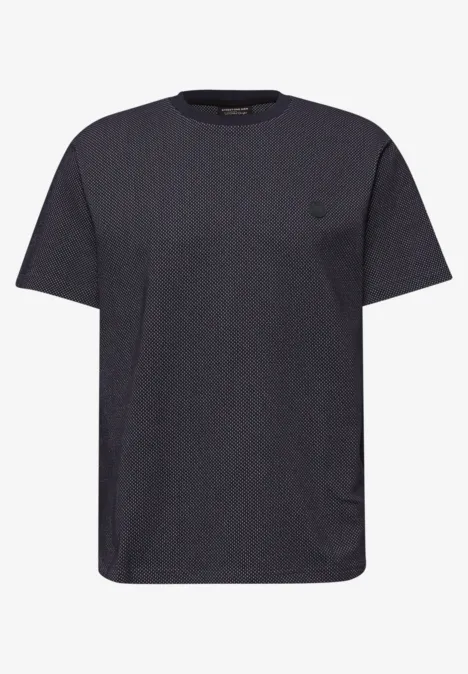T-Shirt mit Struktur dark ink blue