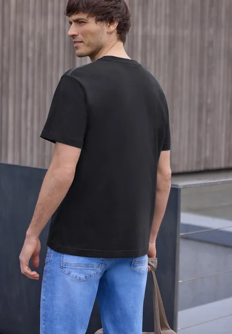 T-shirt à col rond avec photo imprimée dark ink blue T-shirt à col rond avec photo imprimée dark ink blue