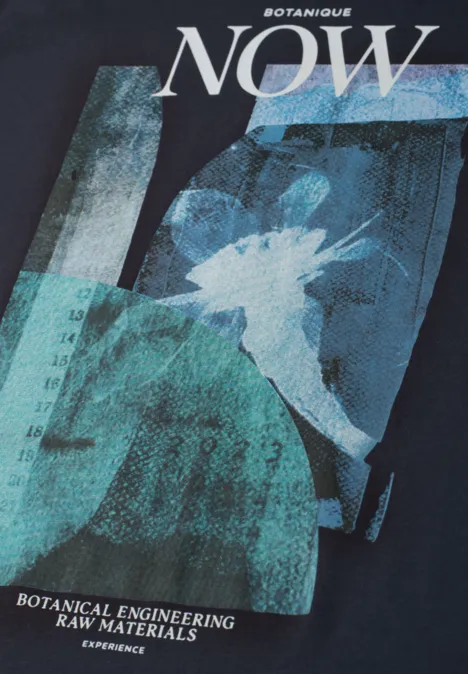 T-shirt à col rond avec photo imprimée dark ink blue T-shirt à col rond avec photo imprimée dark ink blue