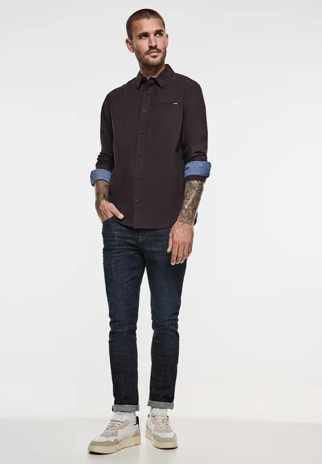Cooles Baumwollhemd ink red