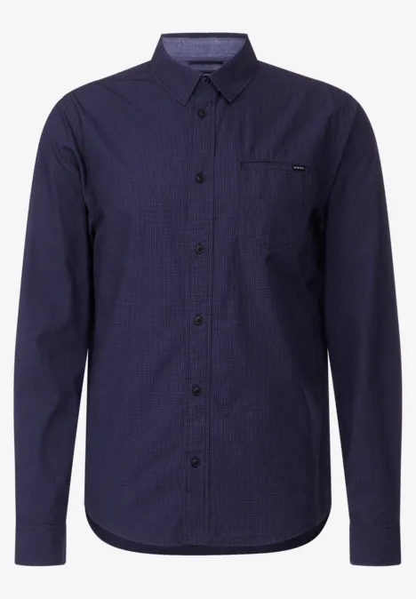 Cooles Baumwollhemd brilliant true blue