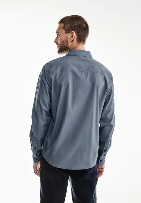 Popeline Hemd dust blue Popeline Hemd dust blue