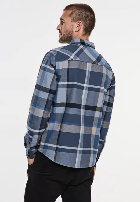 Hemd mit Karo Muster dust blue