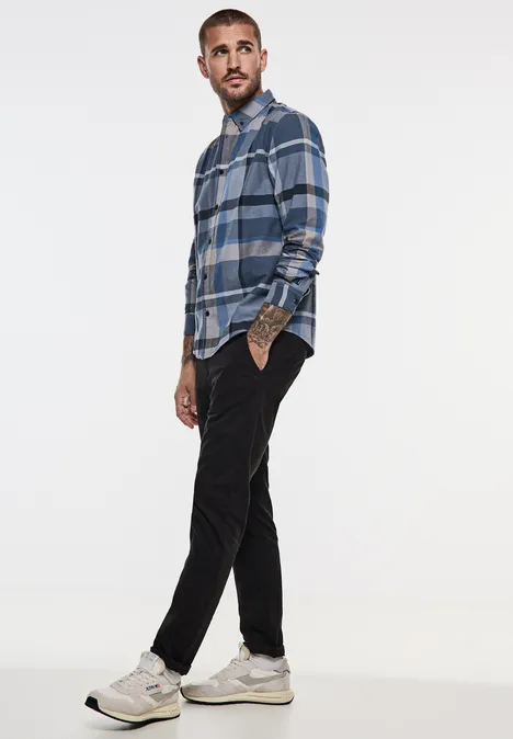 Hemd mit Karo Muster dust blue