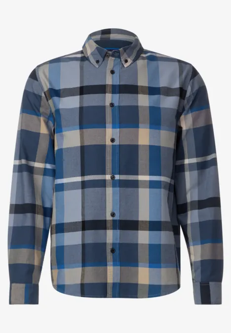 Hemd mit Karo Muster dust blue