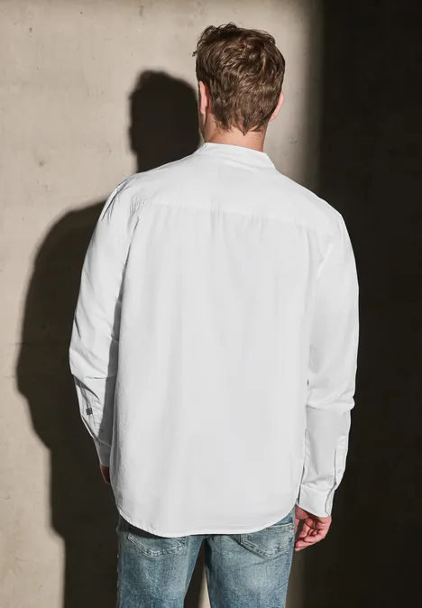 Popeline overhemd White