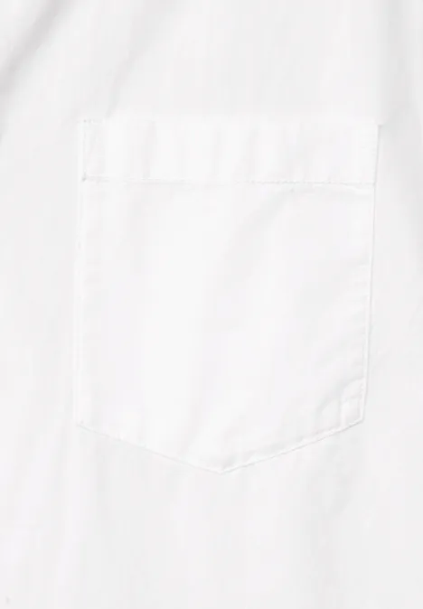 Popeline overhemd White