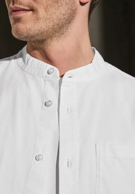 Popeline overhemd White