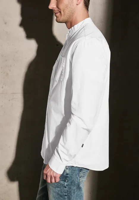 Popeline overhemd White