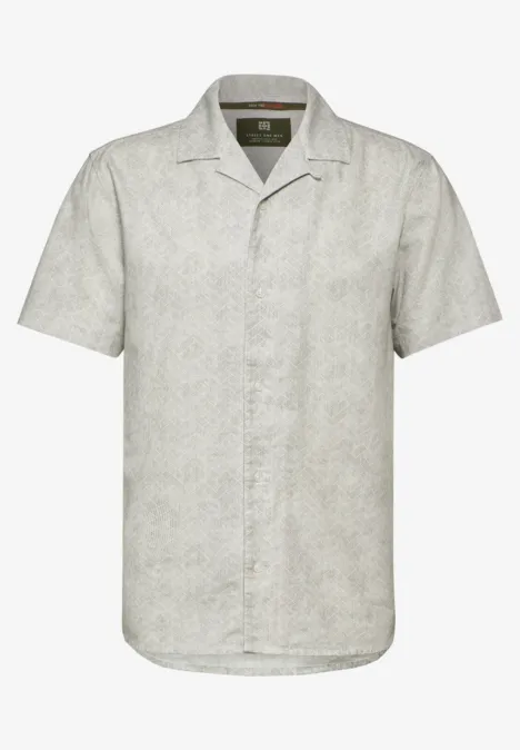 Hemd mit Resort Print beach stone